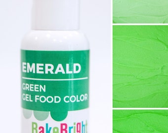 Emerald Green Food Coloring Gel for Cakes, Cookies, Frosting, Fondant - 21g (0.75oz) Bottle