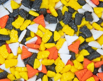 Candy Sprinkles: Construction Mix | Candy Excavator, Hard Hat, Cone Shaped Candies, Candy Mix - 4oz Bottle