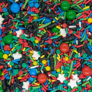 Sprinkles Mix - Level Up | Mario Party Sprinkle Medley, Edible Blend - 4oz bottle