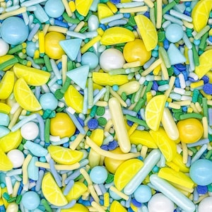 Sprinkles Mix: Main Squeeze | Lemonade Sprinkles Medley, Edible Blend - 4oz bottle