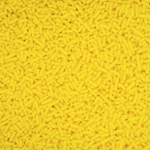 Jimmies Sprinkles Yellow | Yellow Vegan Jimmies Medley, Edible Blend - 4oz bottle
