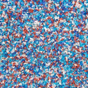 Sprinkles Mix: Fire Cracker |  Patriotic July 4th Sprinkles, 4th of July Sugar Crystals Mix - 4oz bottle