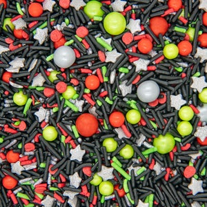 Sprinkles Mix - Dark Side | Light Wars Party Sprinkle Medley, Edible Blend - 4oz bottle