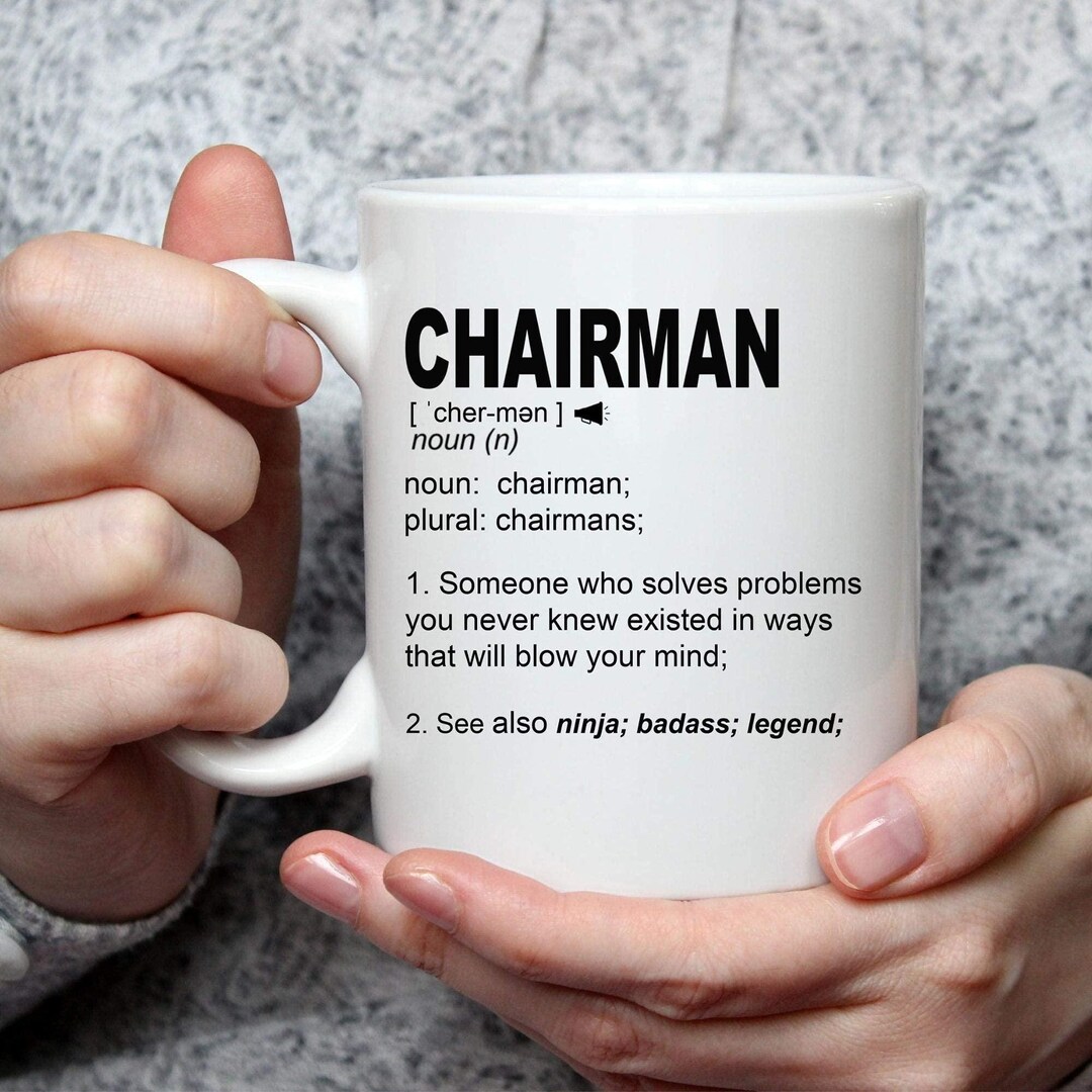 Chairman Definition Mug - Problem Solver Gift - UK Made - Etsy UK
