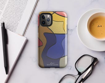Abstract Art iPhone Case | Colorful Modern Design, Tough Protection