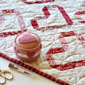 Origami Open Heart Quilt Pattern: Mini Wall Hanging (PDF Pattern)