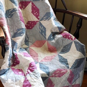 Quilt Pattern - Asagao, Morning Glories, PDF Pattern, Tutorial