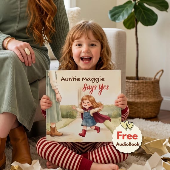 Personalized Auntie and Baby Book, Custom Storybook With Name For Toddlers, Auntie Gift for Niece and Nephew, Baby Keepsake