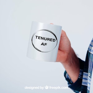 Tasse für eine Festanstellung, Lustiges Professorengeschenk, Festanstellungsgeschenk, Feier zur Festanstellung der Fakultät, 11oz Keramik-Kaffeetasse, Ruhestandsgeschenk für Universitätslehrer