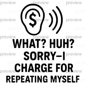 Audiology Sarcasm ClipArt Stickers - All Ears Humor, Hearing Impairment Jokes and Comedic Audiologist Quotes for Instant Download