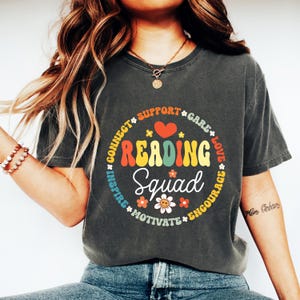 Reading Squad Shirt, Teacher Shirt, Book Club Shirt, Librarian Hoodie, Reading Team Shirt, Student Shirt, Book Worm Shirt, Reader Shirt