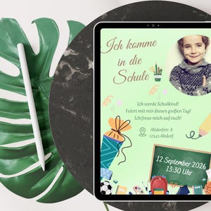 Convite personalizado para matrícula escolar Convite digital para matrícula escolar para imprimir ou enviar convite escolar em PDF