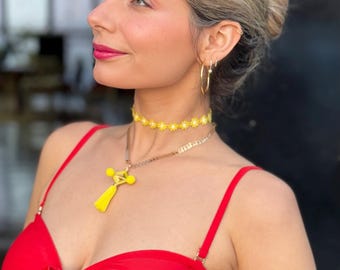 Choker Yellow little Daisy