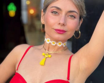 Choker Yellow Daisy