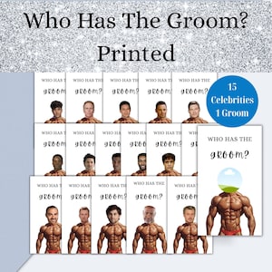 Who Has The Groom Bachelorette Game, Scratch Off Game, Bridal Shower Game, Printed, Bridal Shower Scratch Off, Groom Scratch Off cards