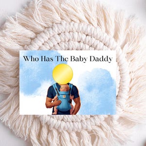 Who Has The Baby Daddy? Scratch Off Game, Who Has the Dad Shower Game, Scratch Off Game, Custom Baby Shower Game