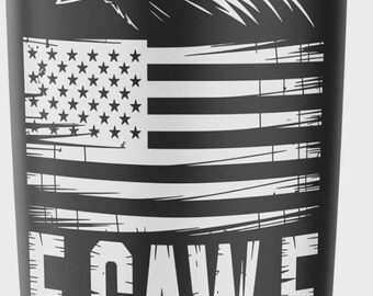 Black Crow US Flag Stainless Steel Insulated Tumbler 20oz