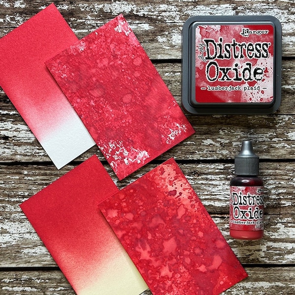 Ranger Tim Holtz Distress Oxide Ink Pad and Reinker LUMBERJACK PLAID RED