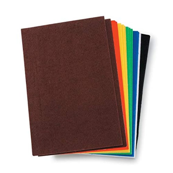 Bulk Buy: Darice DIY Crafts Sticky Back Stiff Felt 54 Sheets Bold