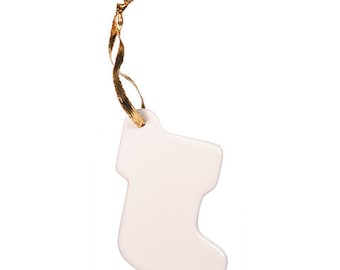 Achat en vrac: Darice DIY Crafts Porcelaine Ornement Stocking 3.5 pouces (6-Pack)