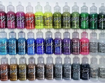 Ranger Stickles Glitter Glue Lot de 42 couleurs – Couleurs aléatoires en arc-en-ciel