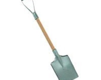 12 Mini Metal Blade & Wood Handle 3-3/4" Long Snow Shovels - Miniature Dollhouse