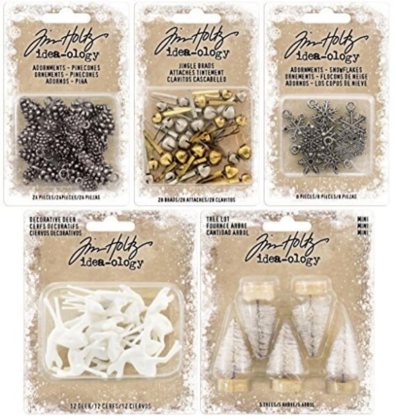 Tim Holtz Idea-ology TH93351 Mini Mason Jar Photo Clip Kit
