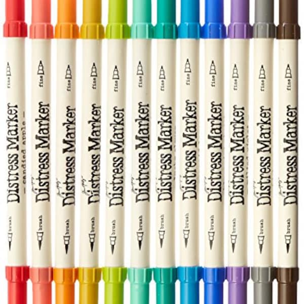 Ranger Tim Holtz Distress Markers (12 Pack) Random Mix of colors