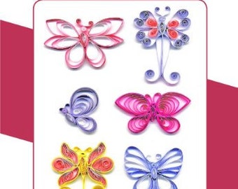 PAPLIN PAPER PAP361 Paplin Quilling Kit Butterflies