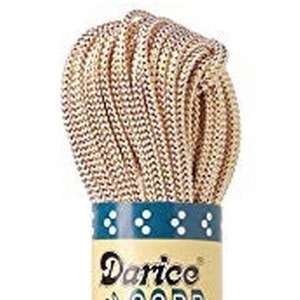 Darice Gold and White Cord - 6 Skien at 27 Yards each - Perfect for Canvas Crafts - 162 Yards total