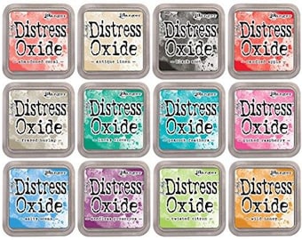 Tim Holtz Distress Oxide Ink Bundle June 2017 Release 2 Includes 12 Ink Pads