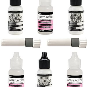 Multipack of 12 - Ranger Inkssentials Glossy Accents 2oz-Clear