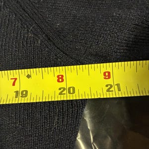 Sir Pendleton 100% Kaschmir-Pullover - Herren Navy V-Neck Größe Medium USA Bild 7