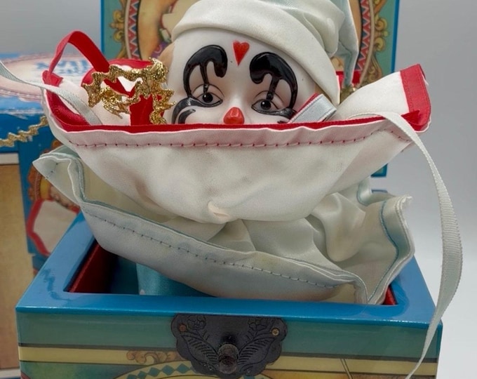 Enesco Willie the Clown Musical Jack in the Box 1985 Limited Edition #0137 IOB