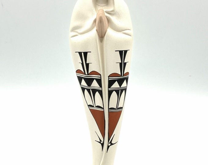 Vintage Feliz NM Virgin Mary Figurine 8.5” Southwest Folk Art New Mexico 1996