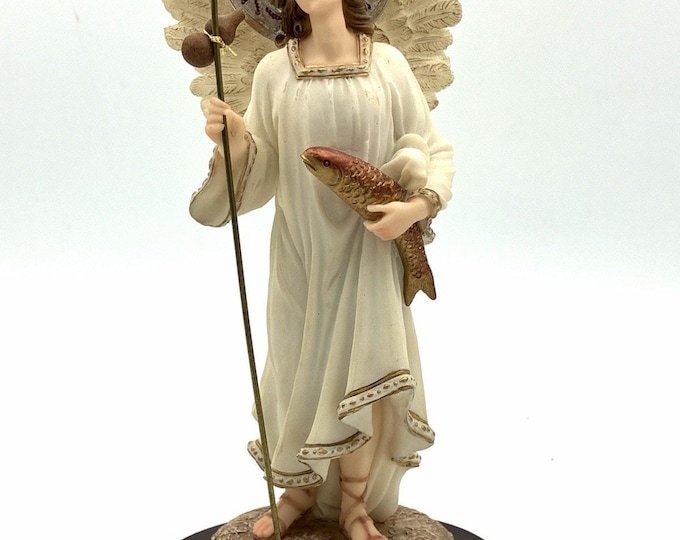 Malhame / Malco Florentine Collection Archangel Raphael 8.5” Hand-Painted Statue