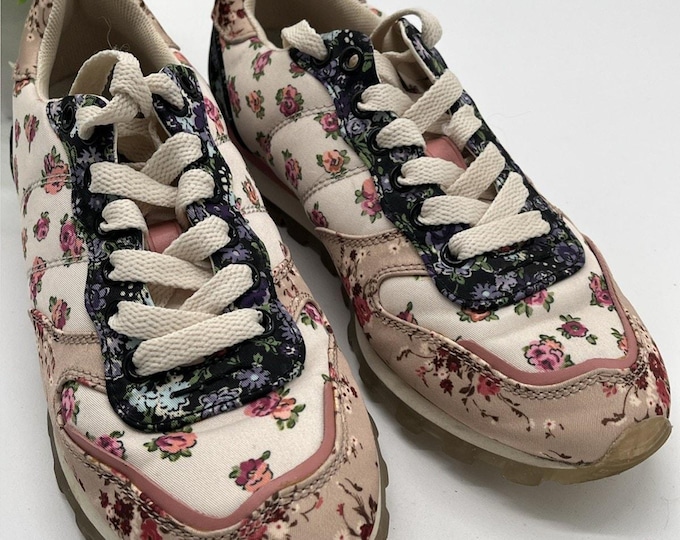 Coach G3613 Floral Print Sneakers Multicolor Women’s Size 6B