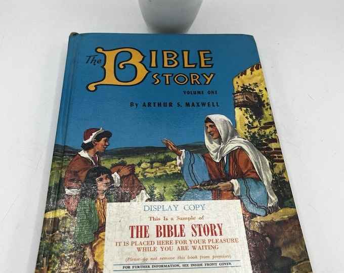 Vintage The Bible Story Vol 1 Arthur Maxwell Salesman Display Copy 1950s