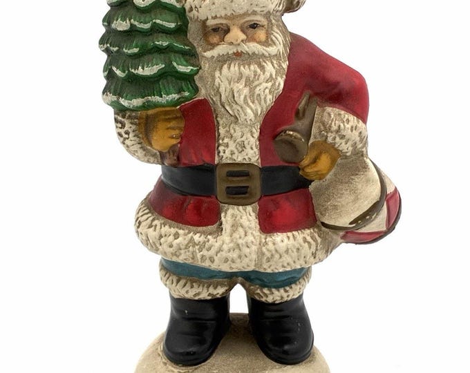 Vintage 1984 Christmas Reproductions Santa Ornament 1915 Style Made Korea