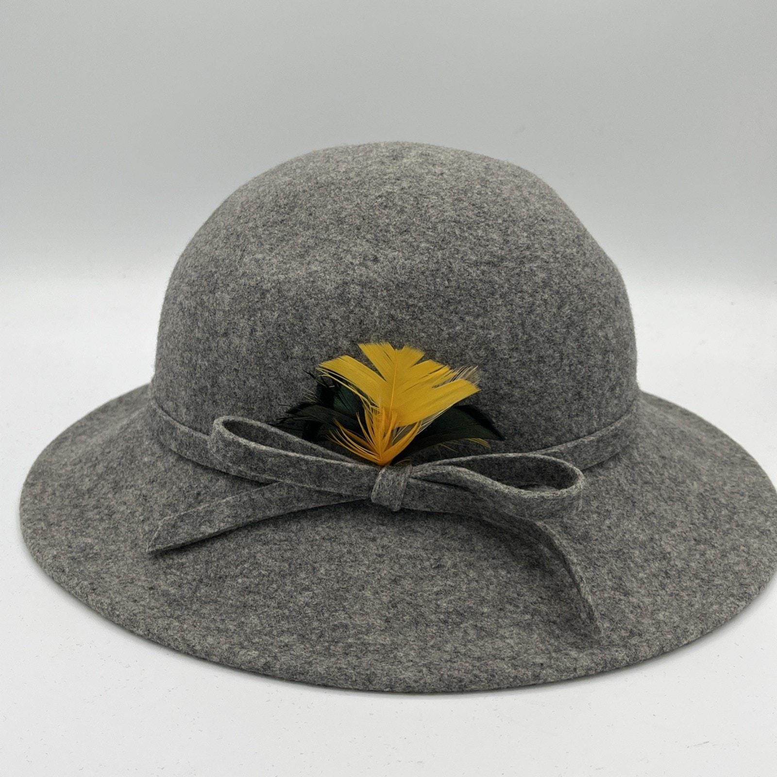 Vintage Red With Gold Accents 100% Wool Hat US Made Union Made Wool Hat Union Made - Etsy main image 3