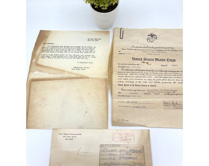 Vietnam War 1969 Named Archive Charles Brown 5th Marines Chaplain Asst
