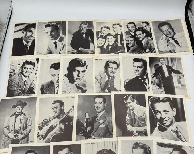 Vintage Arcade Card Lot – 22 Golden Age Singers & Musical Stars