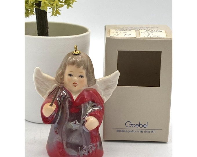 Goebel 1987 Twelfth Edition Angel Bell Ornament W Germany Original Box