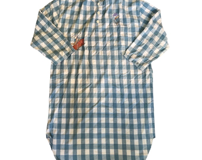 Vintage Acme Clothing Looney Tunes Wile E Coyote Roadrunner Shirt Gown LXL