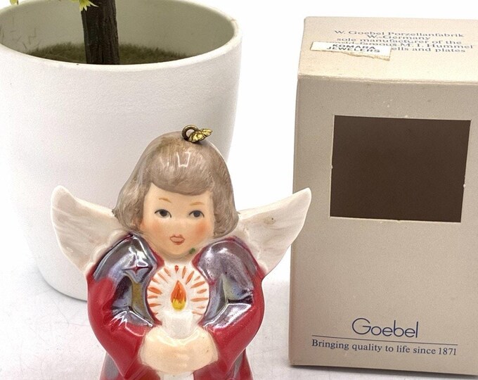 Goebel Angel Bell Ornament – 1989 14th Annual Christmas Edition with Box W Germany