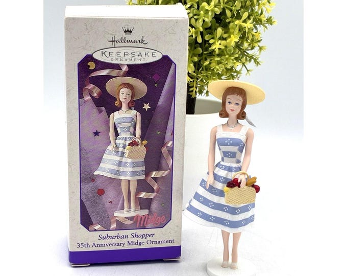 Vintage 1998 Hallmark Keepsake 35th Anniversary Midge Suburban Shopper