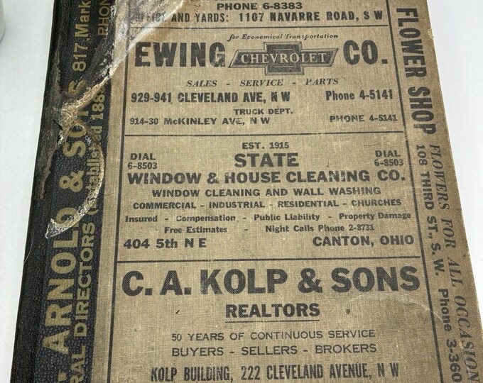 1950 Canton Ohio City Directory Burch Vol 49 North Canton Louisville East Canton