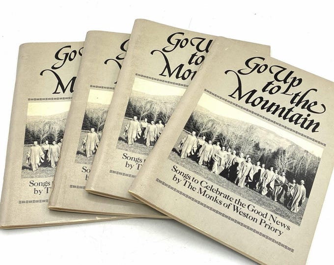 1978 Go Up to the Mountain Weston Priory Monks Catholic Songbooks Lot of 4