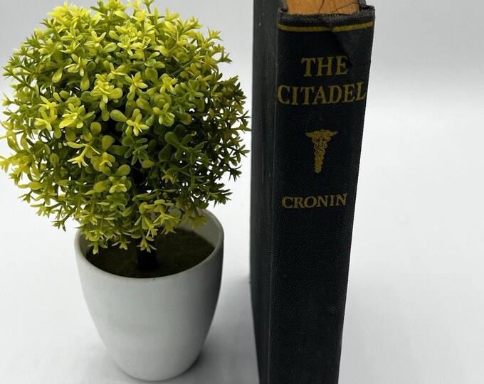 The Citadel A.J. Cronin Vintage Hardcover Gold Emblem Medical Novel