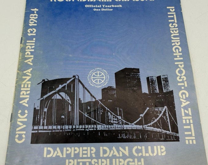 1984 Dapper Dan Roundball Classic Program Ticket Pittsburgh Basketball